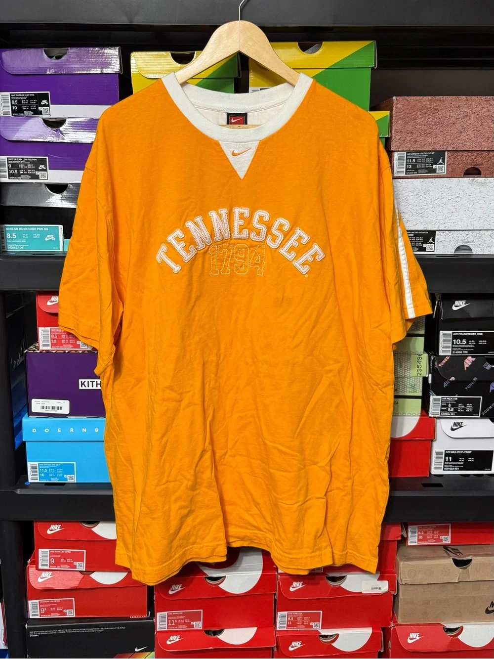 Vintage Tennessee Vols Y2K Nike Center Swoosh Logo TN Volunteers T Shirt Men XXL